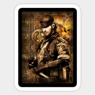 Solid Snake steampunk Sticker